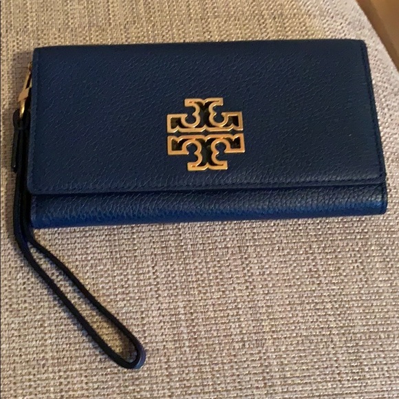 Tory Burch Britten Smartphone Wallet Royal Navy - Picture 16 of 16